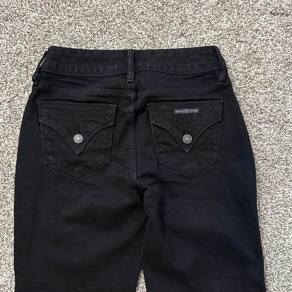 Hudson black straight leg jeans size 4 - Picture 5 of 12